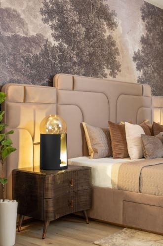 Modern glass led table lamp