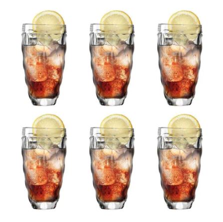 Brindisi Long Drink Glasses 370ml, Set of 6