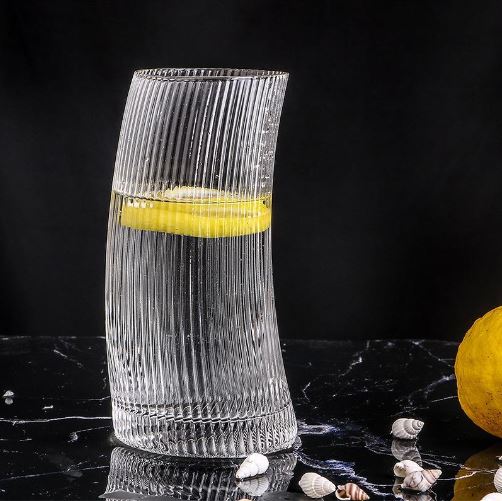 Striped Tall Glass - Set Of 6