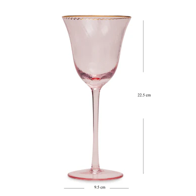 Set of 2 Pink Spiral Textured Champagne Flutes