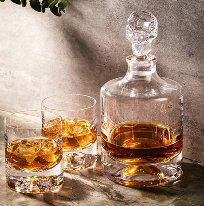 Shade Whiskey Decanter & Glasses Set