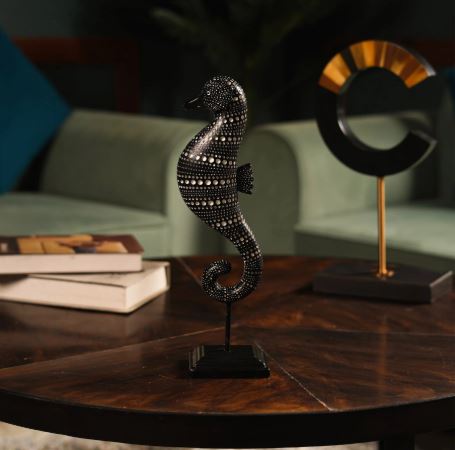 Tribal Tide: African Sea Horse Decor