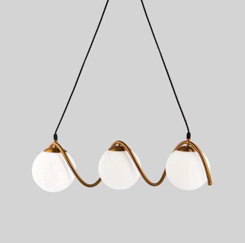 Willow modern glass globe pendant light