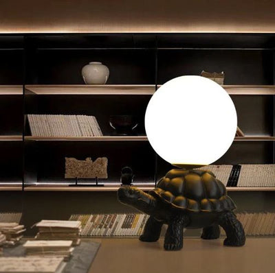 Glow shell turtle decor lamp