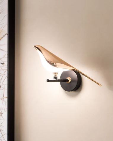 Aves Sitting Bird Wall Sconces