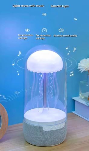 Jellyfish led bluetooth night speaker