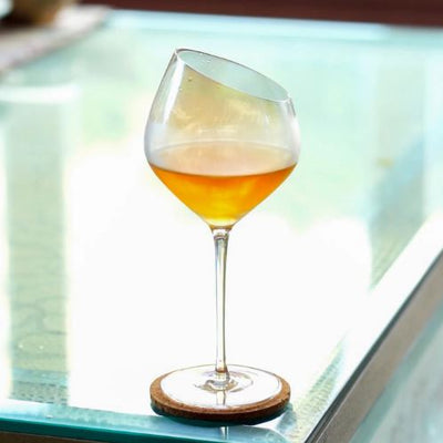 Slanting Pearl Wine Goblet - Set Of 2