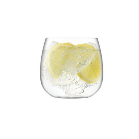 Borough Stemless White Wine Glasses 370ml, Set of 4