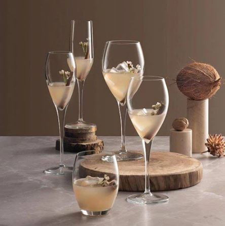 Monte Carlo Red Wine Glasses 260ml, Set of 6