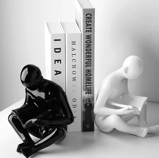reading bookend decor