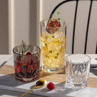 Capri Long Drink Tumblers 390ml, Set of 4