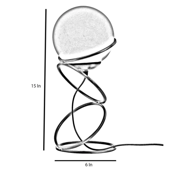 Lucca Gold Table Lamp With Metal Base By SS Lightings