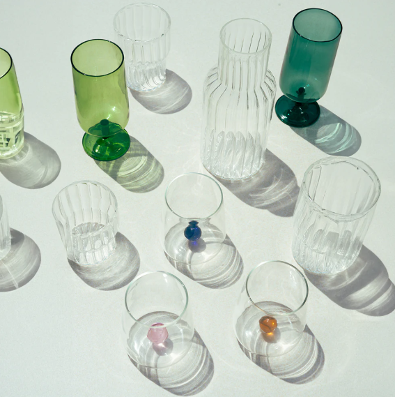 Fluted Drinking Glass - Small (Set of 2)