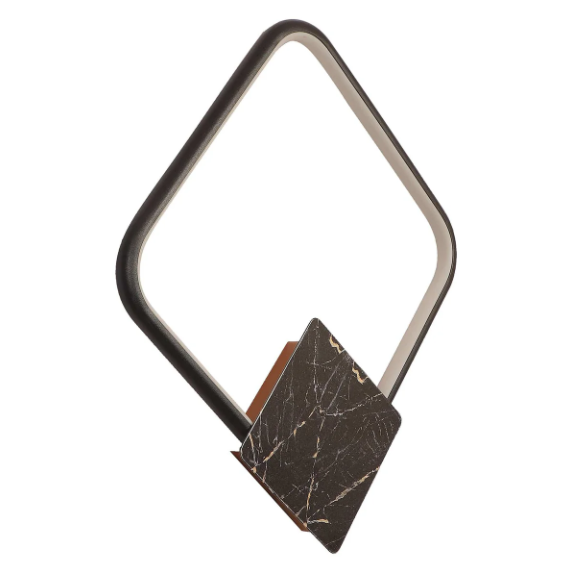 Brown And White Iron Wall Light