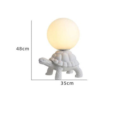 Glow shell turtle decor lamp