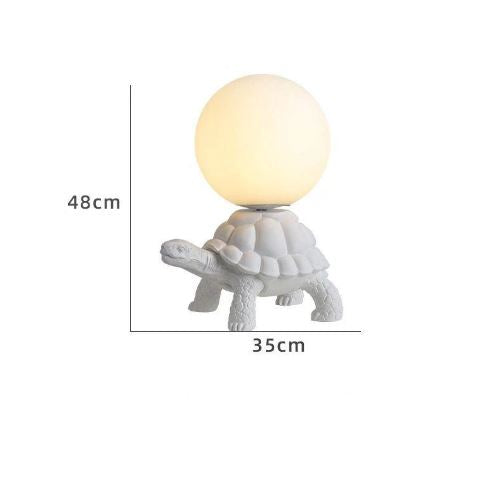 Glow shell turtle decor lamp