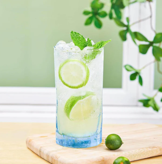 Geometric Shapes Drinking Glass for Beverages - 440 ml
