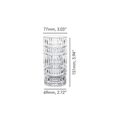 Ethno Long Drink Tumblers 435ml, Set of 4