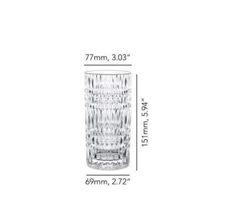 Ethno Long Drink Tumblers 435ml, Set of 4