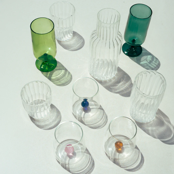 Fluted Drinking Glass - Large (Set of 2)