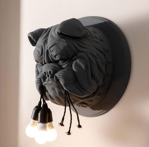 Hash Dog Wall Sculpture Light