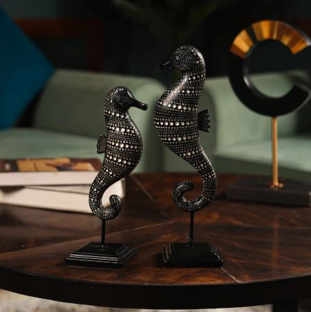 Tribal Tide: African Sea Horse Decor