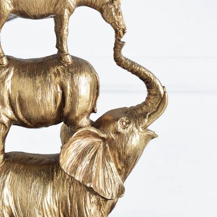 Stacked Savannah Sculpture Large - Gold