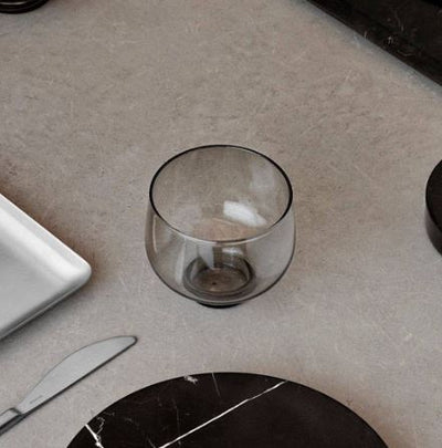 Flow Short Tumblers 220ml, Set of 2 - Smoke
