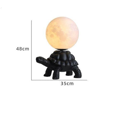 Glow shell turtle decor lamp