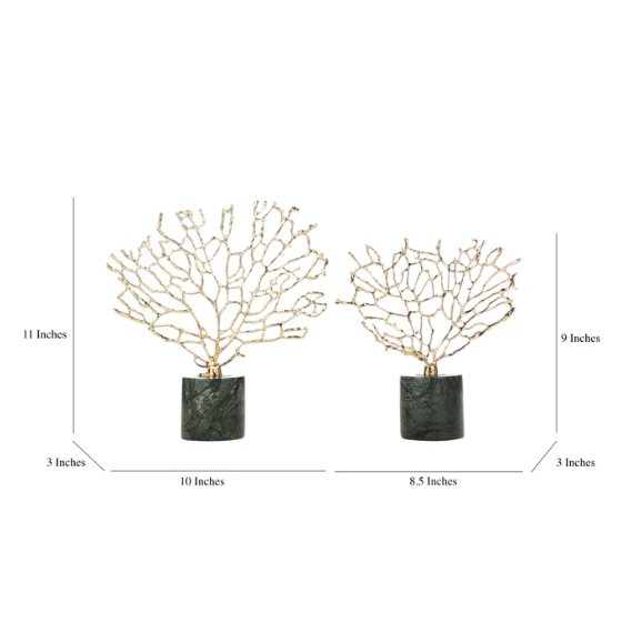 Minimalist Marble & Copper Shoots (Single)