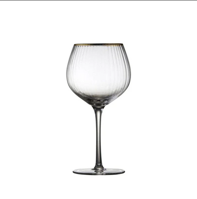 Palermo Gold Rounded Gin & Tonic Glasses 650ml, Set of 4