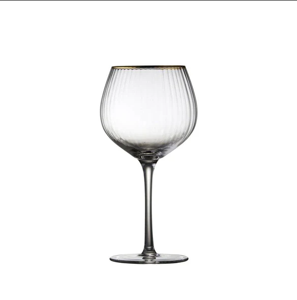 Palermo Gold Rounded Gin & Tonic Glasses 650ml, Set of 4