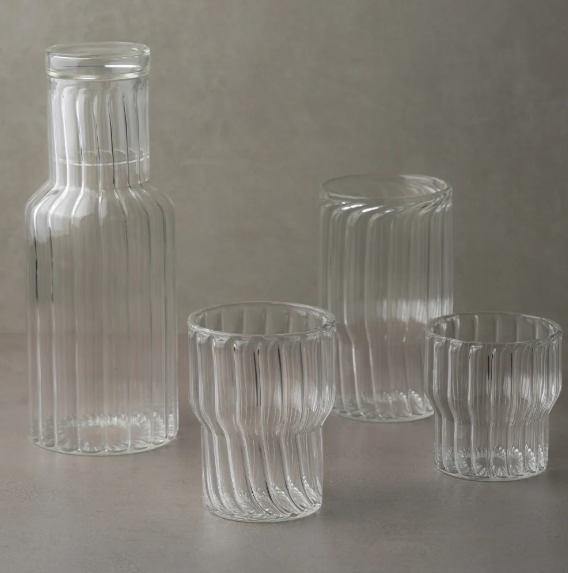 Fluted Drinking Glass - Medium (Set of 2)