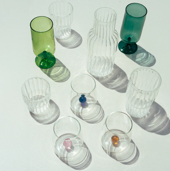 Handblown Drinking Glass - Azure (Set Of 2)