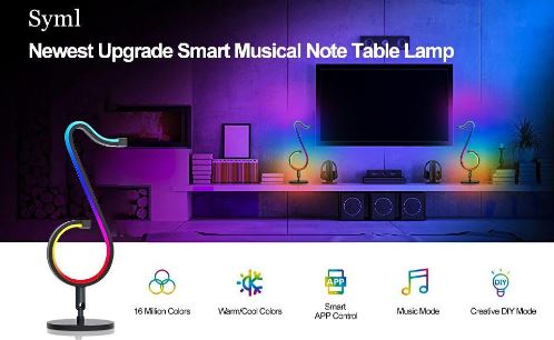 Led smart musical note light