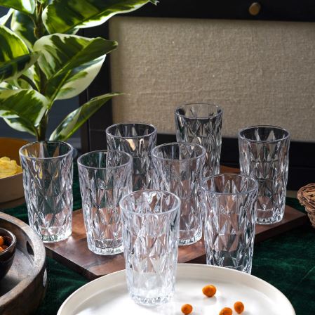 Etch -Tumbler Highball Glasses