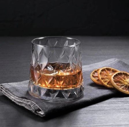 Leafy Whiskey Tumblers 300ml, Set of 4
