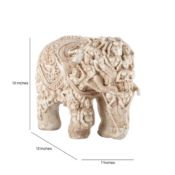 The Tribal Elephant (White)