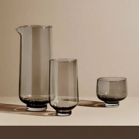 Flow Short Tumblers 220ml, Set of 2 - Smoke