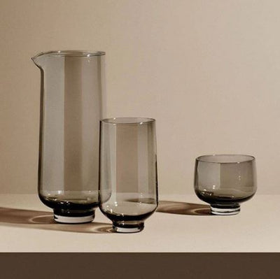Flow Short Tumblers 220ml, Set of 2 - Smoke