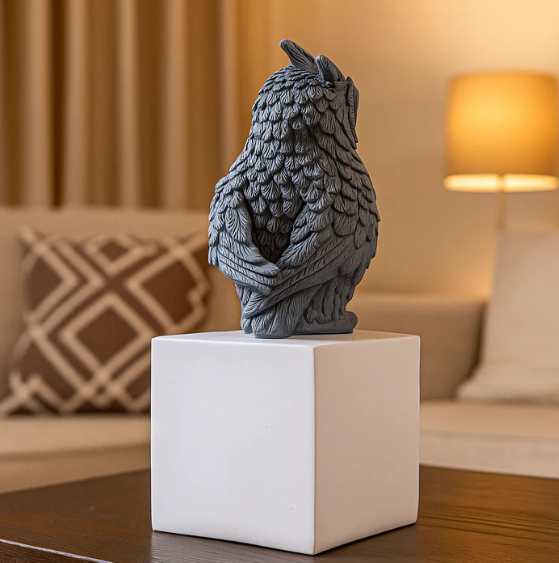 Wise Owl Guardian of Good Fortune - Symbol of Fortune & Protection for Indian Homes
