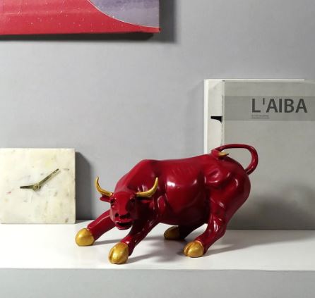 Surreal Charging Bull