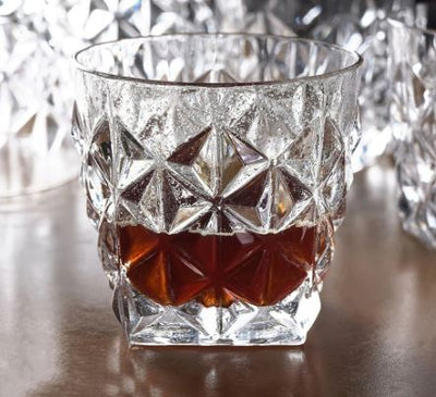 Crystal Diamond Cut Glass