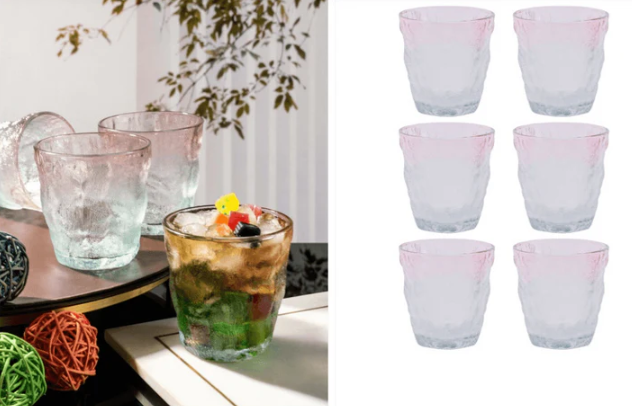 Pink Glacier Frosted Glass - 260 ml