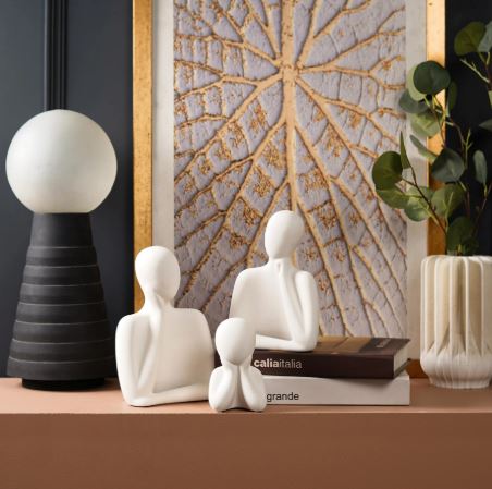 Wholeness Trio: Embracing Family Sculpture (Set of 3)