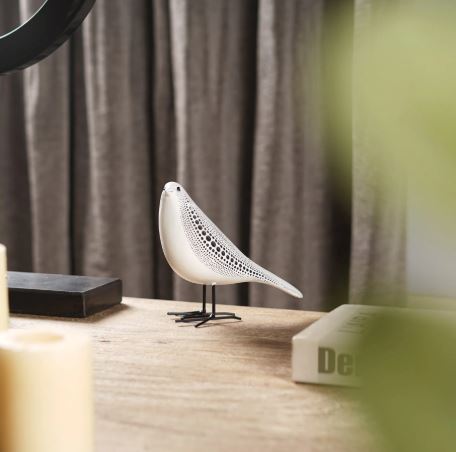 Cosmic Dots: Avian Resin Sculpture
