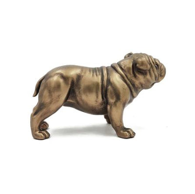 Pug Sculpture Medium - Dull Gold