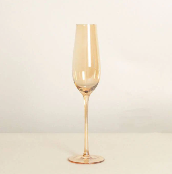 Nordic Golden Champagne Wine Glasses - 180 ml