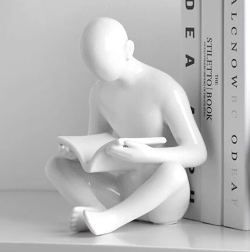 reading bookend decor