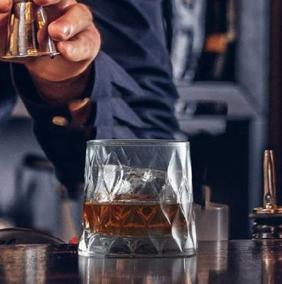 Leafy Whiskey Tumblers 300ml, Set of 4